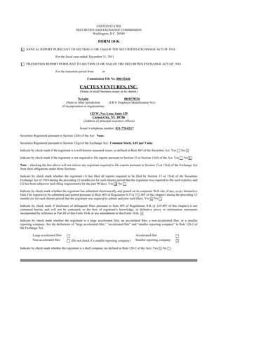 Thumbnail Actinium Pharmaceuticals 10-K Annual Report 2011