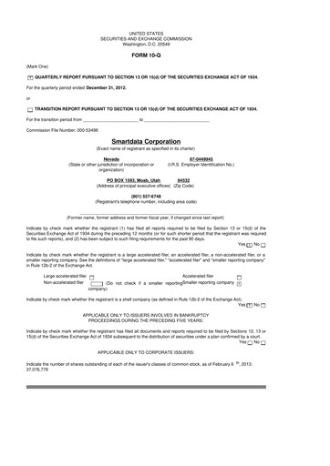 Miniature CleanSpark 10-Q Rapport trimestriel 2013 