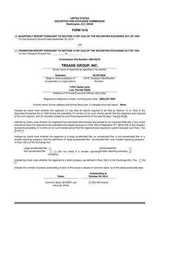 Miniature Scienture Holdings 10-Q Rapport trimestriel 2014 