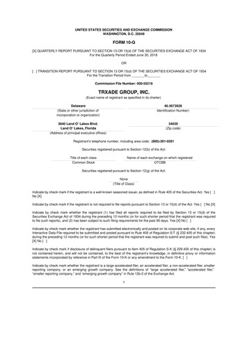 Miniature Scienture Holdings 10-Q Rapport trimestriel 2018 