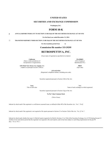 Miniature Outdoor Holding Company
 10-K Rapport annuel 