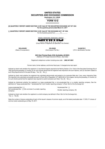 Thumbnail Outdoor Holding Company
 10-Q Quarterly Report FY 