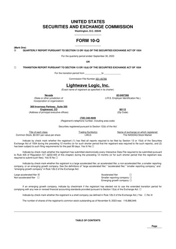 Thumbnail Lightwave Logic 10-Q Quarterly Report FY2023 