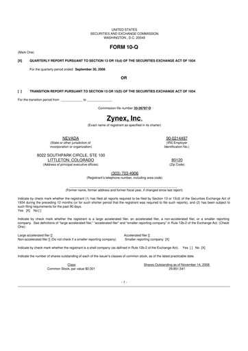 Thumbnail Zynex 10-Q Quarterly Report FY 