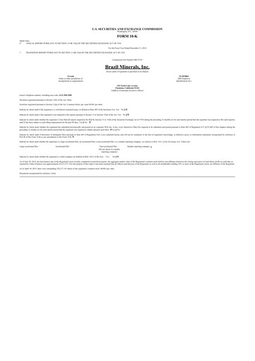 Thumbnail Atlas Lithium 10-K Annual Report 2014