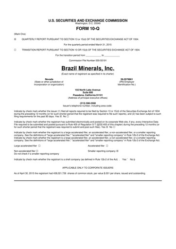 Thumbnail Atlas Lithium 10-Q Quarterly Report FY2015 