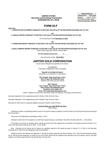 Thumbnail Atlas Critical Minerals 20-F Annual Report 2016