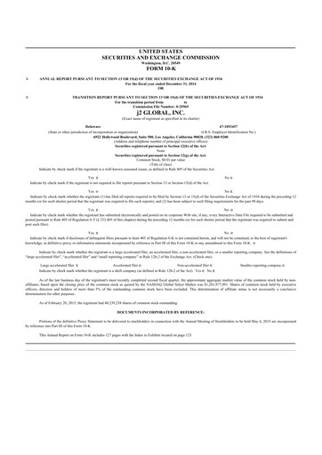 Thumbnail Ziff Davis 10-K Annual Report 2014