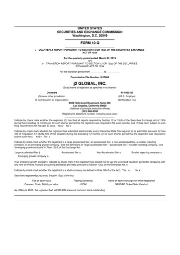 Thumbnail Ziff Davis 10-Q Quarterly Report FY2019 