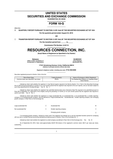 Thumbnail RGP (Resources Connection) 10-Q Quarterly Report FY2020 