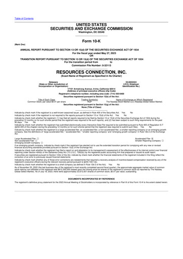 Thumbnail RGP (Resources Connection) 10-K Annual Report 2023