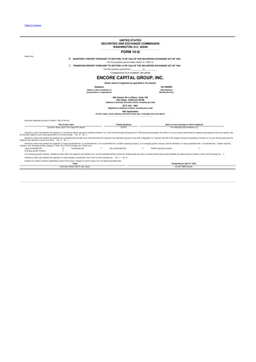 Vorschaubild Encore Capital Group 10-Q Quartalsbericht 2023 