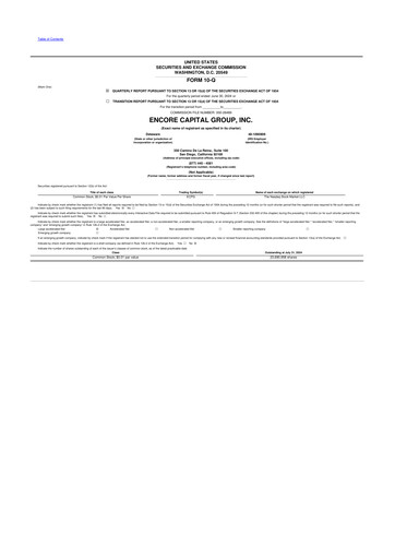 Vorschaubild Encore Capital Group 10-Q Quartalsbericht 2024 