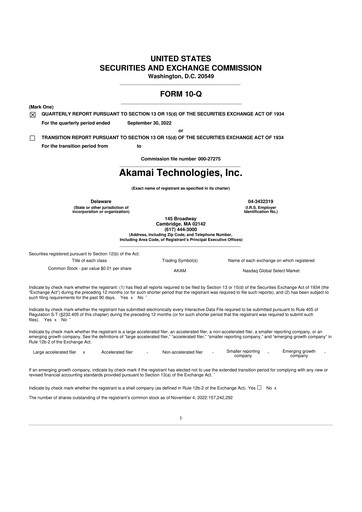 Thumbnail Akamai
 10-Q Quarterly Report FY2022 