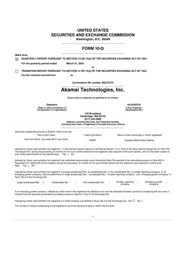 Thumbnail Akamai
 10-Q Quarterly Report FY2024 