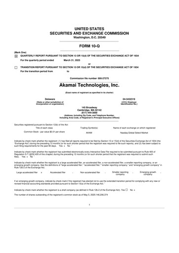 Thumbnail Akamai
 10-Q Quarterly Report FY2025 