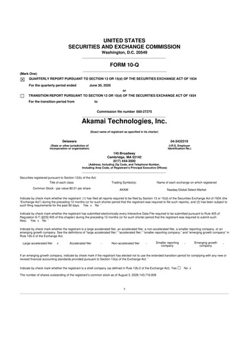 Thumbnail Akamai
 10-Q Quarterly Report FY2026 