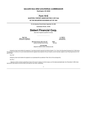 Thumbnail Siebert Financial 10-Q Quarterly Report FY 