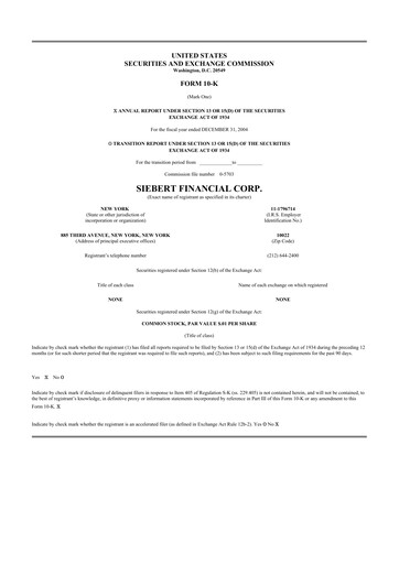 Thumbnail Siebert Financial 10-K Annual Report 