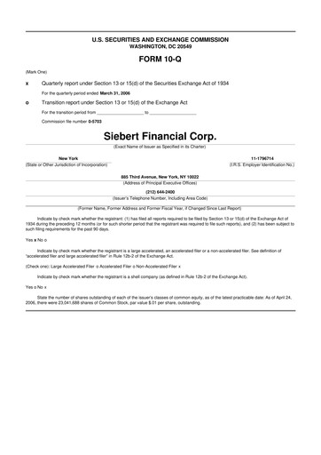 Thumbnail Siebert Financial 10-Q Quarterly Report FY 