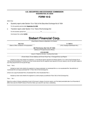 Thumbnail Siebert Financial 10-Q Quarterly Report FY 