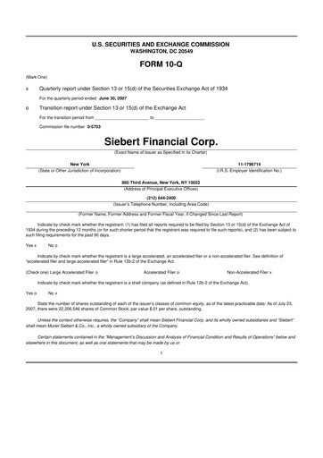 Thumbnail Siebert Financial 10-Q Quarterly Report FY 