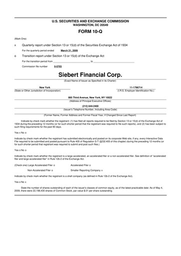 Thumbnail Siebert Financial 10-Q Quarterly Report FY 