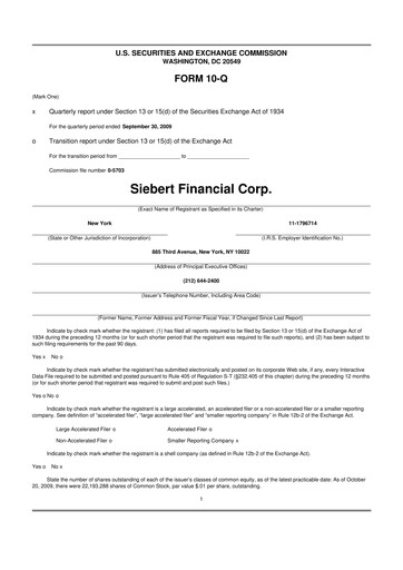 Thumbnail Siebert Financial 10-Q Quarterly Report FY 
