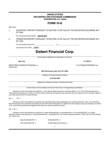 Thumbnail Siebert Financial 10-Q Quarterly Report FY 