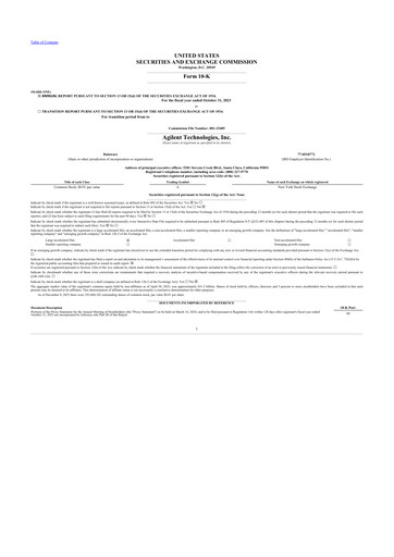 Thumbnail Agilent Technologies 10-K Annual Report 2023