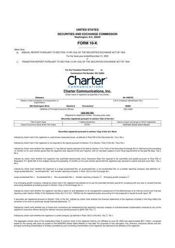 Thumbnail Charter Communications 10-K Annual Report 2025