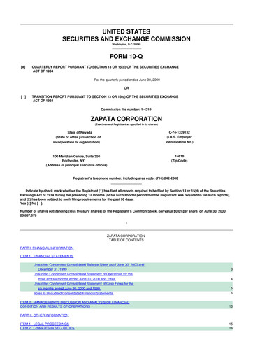 Thumbnail Spectrum Brands
 10-Q Quarterly Report FY 