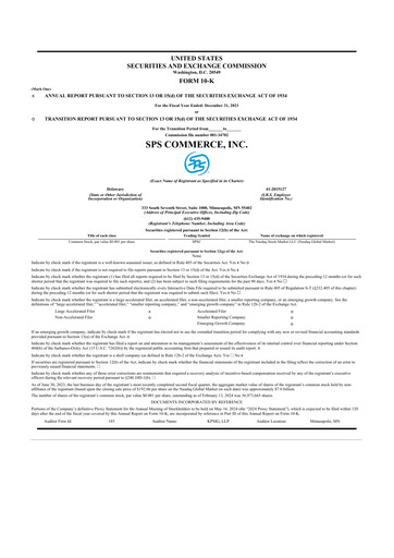 Thumbnail SPS Commerce
 10-K Annual Report 2023