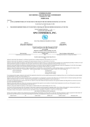 Thumbnail SPS Commerce
 10-K Annual Report 2024