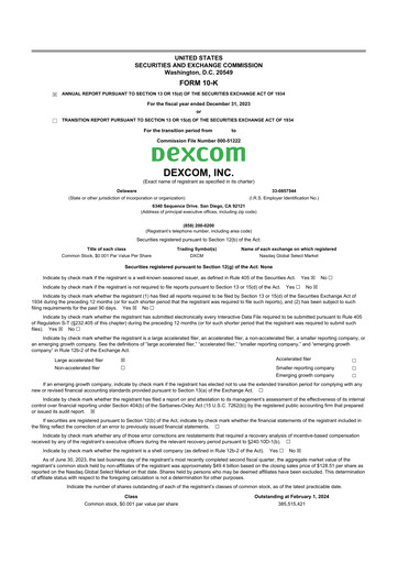 Thumbnail DexCom 10-K Annual Report 2023