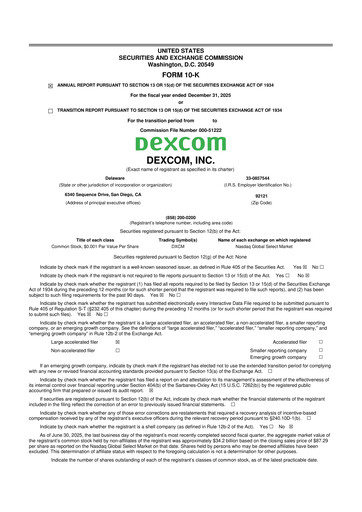 Thumbnail DexCom 10-K Annual Report 2025