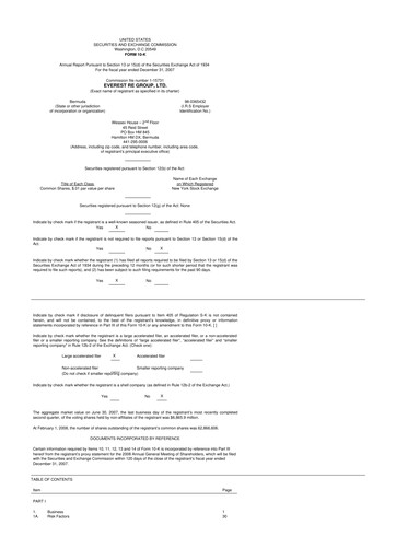 Thumbnail Everest Group 10-K Annual Report 