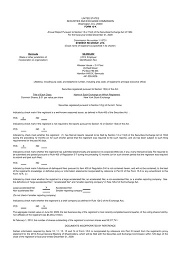 Thumbnail Everest Group 10-K Annual Report 