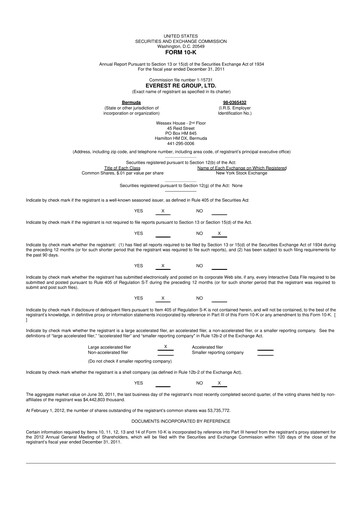 Thumbnail Everest Group 10-K Annual Report 