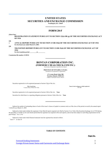 Thumbnail Portage Biotech 20-F Annual Report 