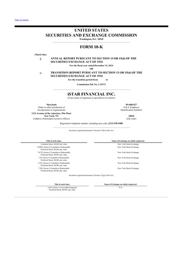 Thumbnail Safehold
 10-K Annual Report 2014