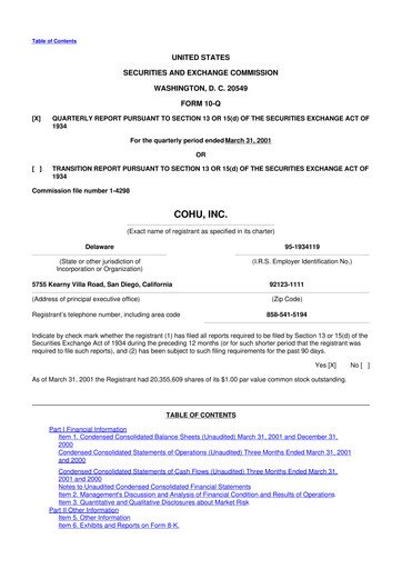 Thumbnail Cohu 10-Q Quarterly Report FY 