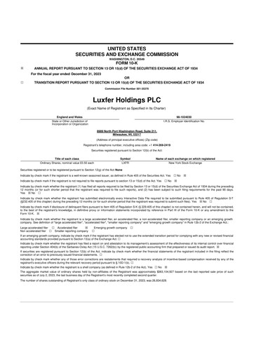 Thumbnail Luxfer 10-K Annual Report 2023