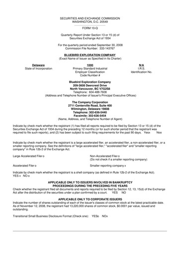 Miniature Scienture Holdings 10-Q Rapport trimestriel  