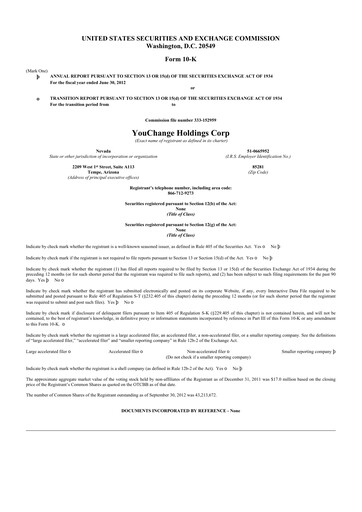 Thumbnail Quest Resource Holding 10-K Annual Report 2012