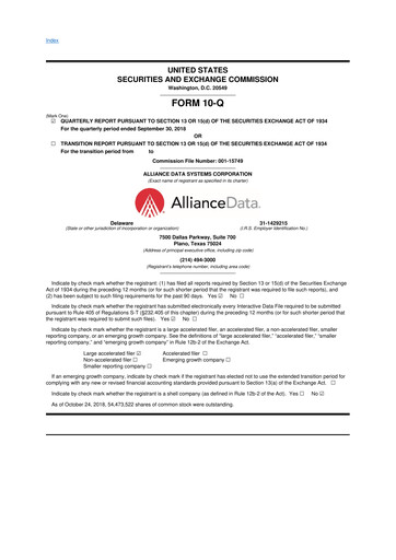 Thumbnail Bread Financial 10-Q Quarterly Report FY 