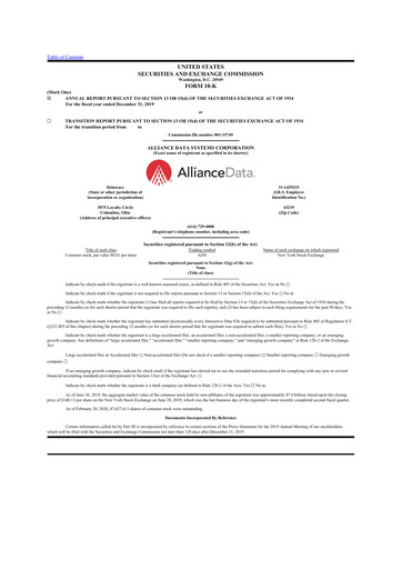 Thumbnail Bread Financial 10-K Annual Report 2019