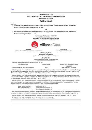 Thumbnail Bread Financial 10-Q Quarterly Report FY 