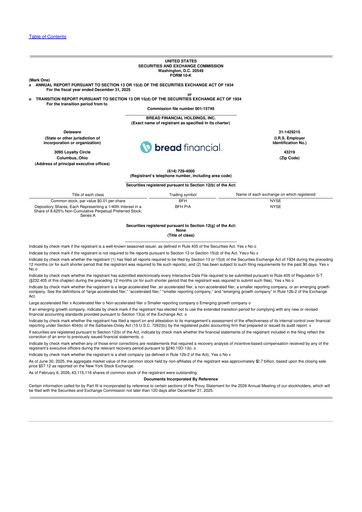 Thumbnail Bread Financial 10-K Annual Report 