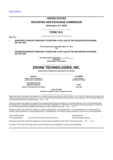 Miniature DZS Inc 10-Q Rapport trimestriel 2014 